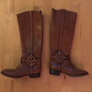 Tory Burch Brown Riding Boots